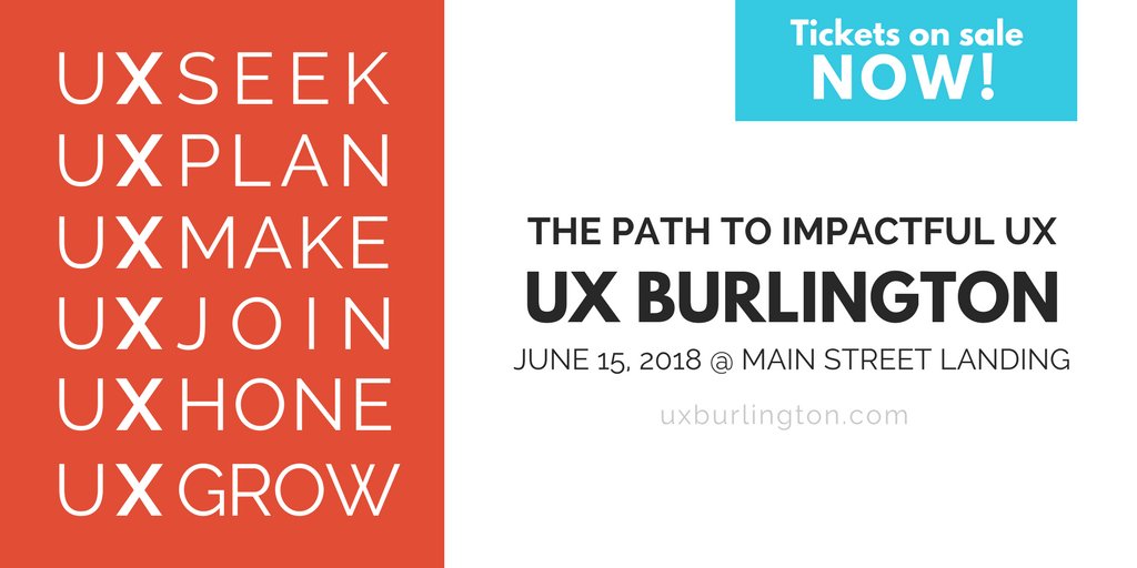 Follow The Path to Impactful #UX 6/15, from #MRX &amp; journey mapping to #UXdesign and #accessibility. The earlier you buy, the lower the price. Tickets on sale! bit.ly/2E3cTkJ #BTV #VT  #digitalmarketing #VTdigital #uxb18