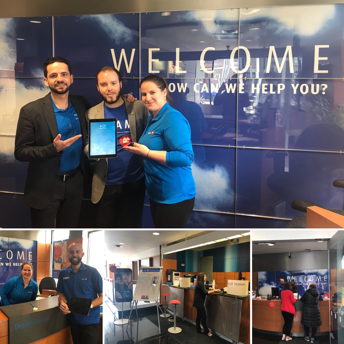 #BYOD day!!!📱
Bring your own device day!😀 
What a beautiful day to show our customers how to get digital!!! 📲👌 Great job team! 💙
#becomingdigital #bmoapp #BeingBMO #ProudToWorkAtBMO <a href="/BMO/">BMO</a> <a href="/POliveiraRVP/">Paula Oliveira</a> <a href="/HugoLevita/">Hugo Levita</a> <a href="/DeolindaGgomes/">Deolinda Gomes</a> <a href="/NidDundas/">NidiaDundas</a>