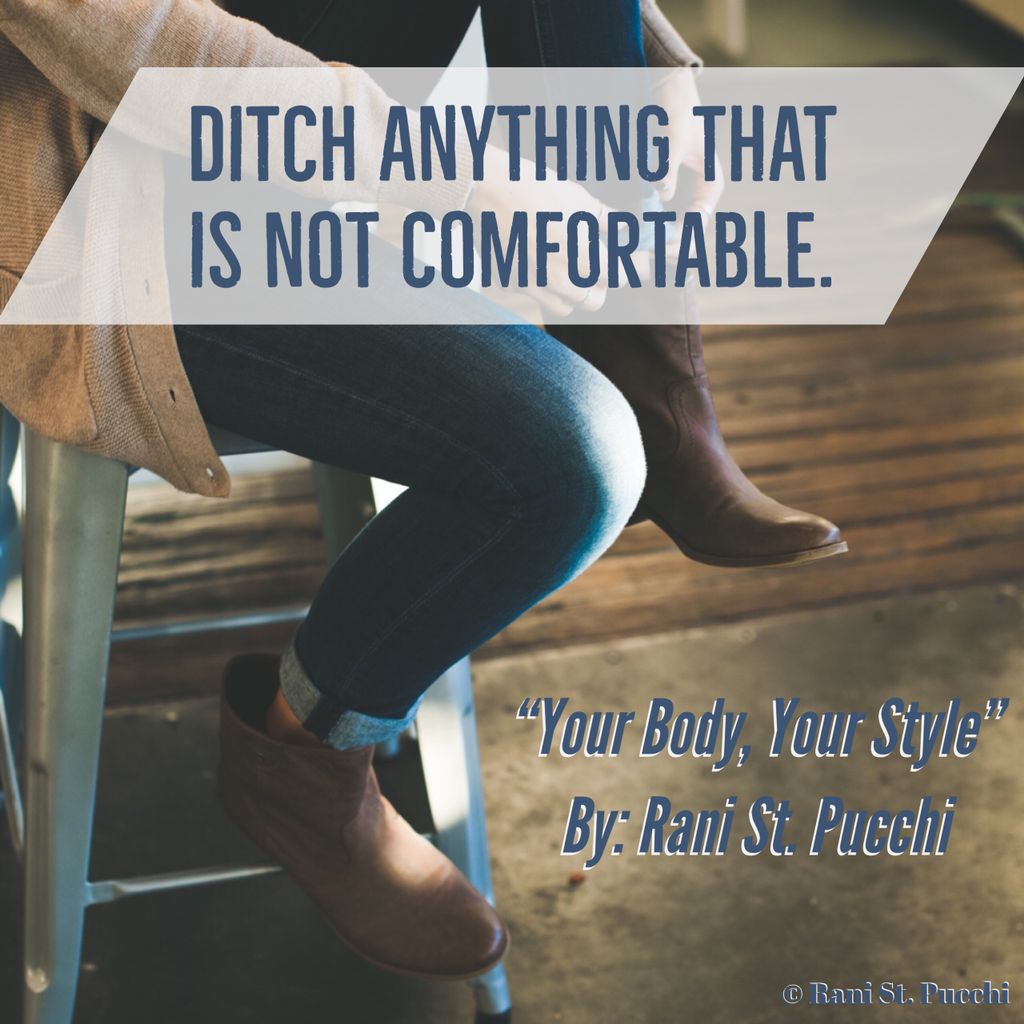 RaniStPucchi's tweet photo. Ditch anything thst is not comfortable! 

“Your Body, Your Style”
https://t.co/AXptrNCGMq

#bodypositive #author #color #style #BodyImage https://t.co/gPJTX81IyN