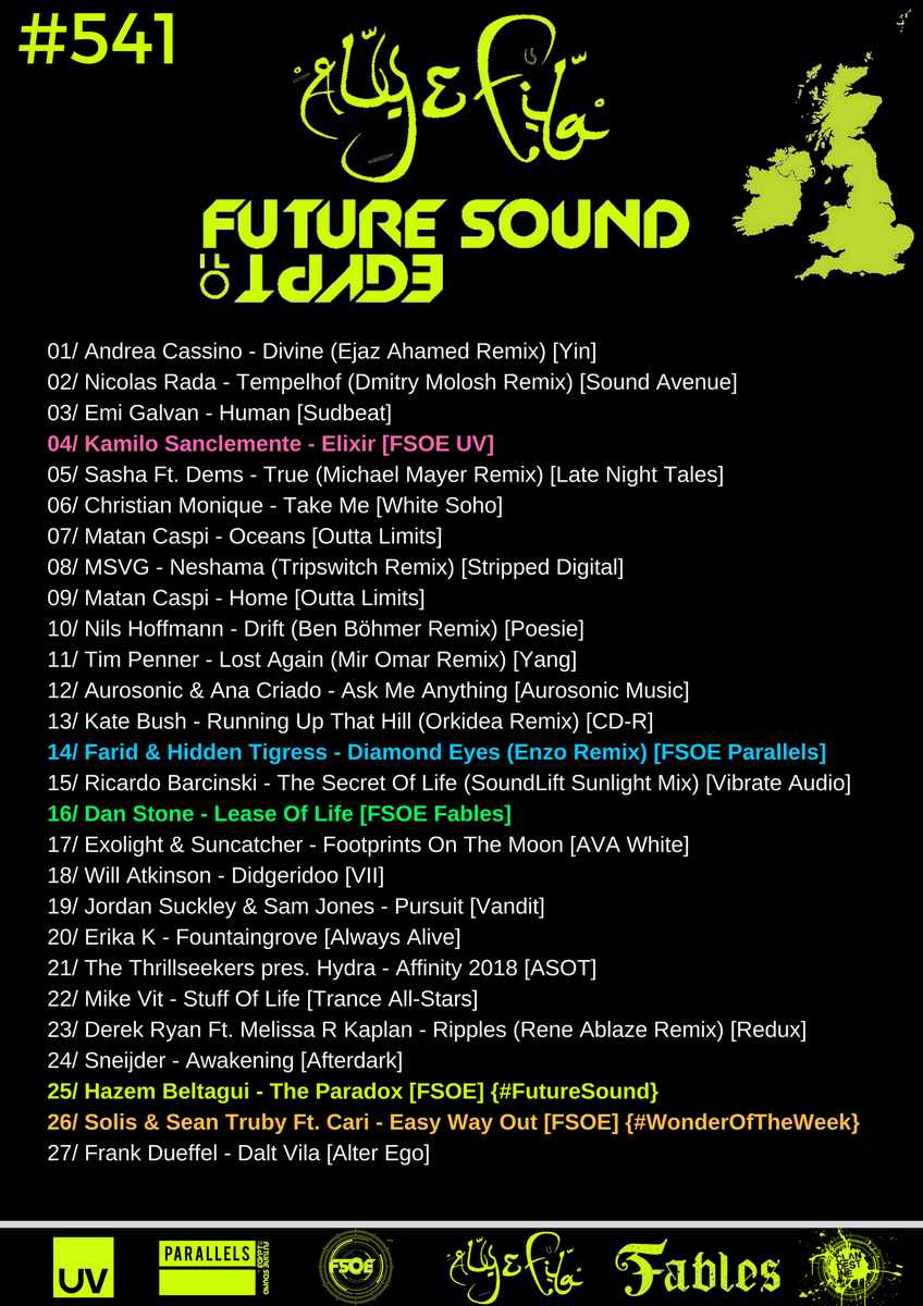 FSOEBirmingham's tweet photo. #FSOE541 w @alyandfila Tracklist. 
Thanks for tuning in this week. See you at the #FSOEWeekender in Amsterdam &amp; London. [Sadly can't make Portrush :( ]
Vote for #FutureSound here: https://t.co/0cPotKDvTx https://t.co/ZPLZj6OR7Q