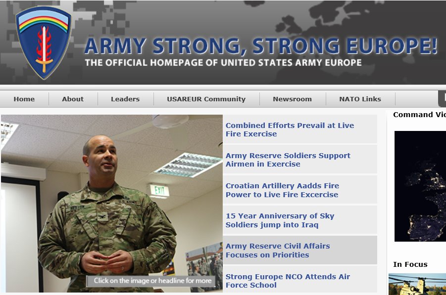 361stCABDE's tweet image. We're on the @USArmyEurope homepage not once, but twice! See more here: eur.army.mil #USArmyReserve #StrongEurope #USAREUR