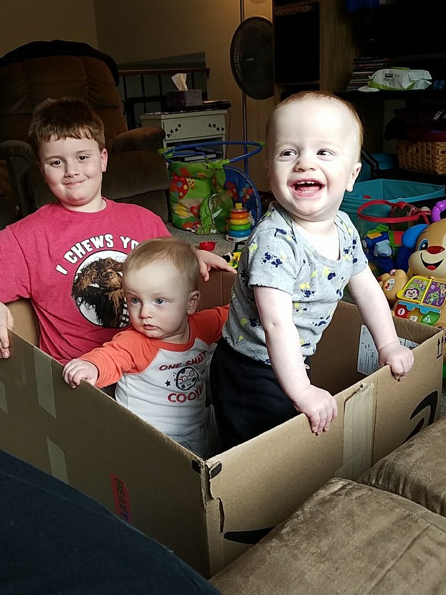 Thanks #Amazon we love delivery and our kiddos love the giant box