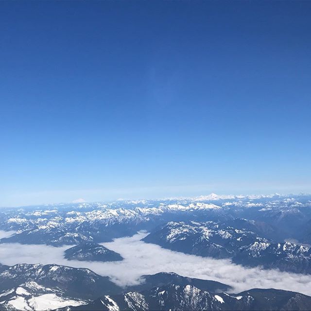 Back in Seattle again and it’s starting to feel more &amp; more like home. Especially when I’m welcomed by these stunning sights from the sky. Had a wonderful time in Texas these last few days and grateful for my friends + colleagues who make it such a great place to visit. #upi…