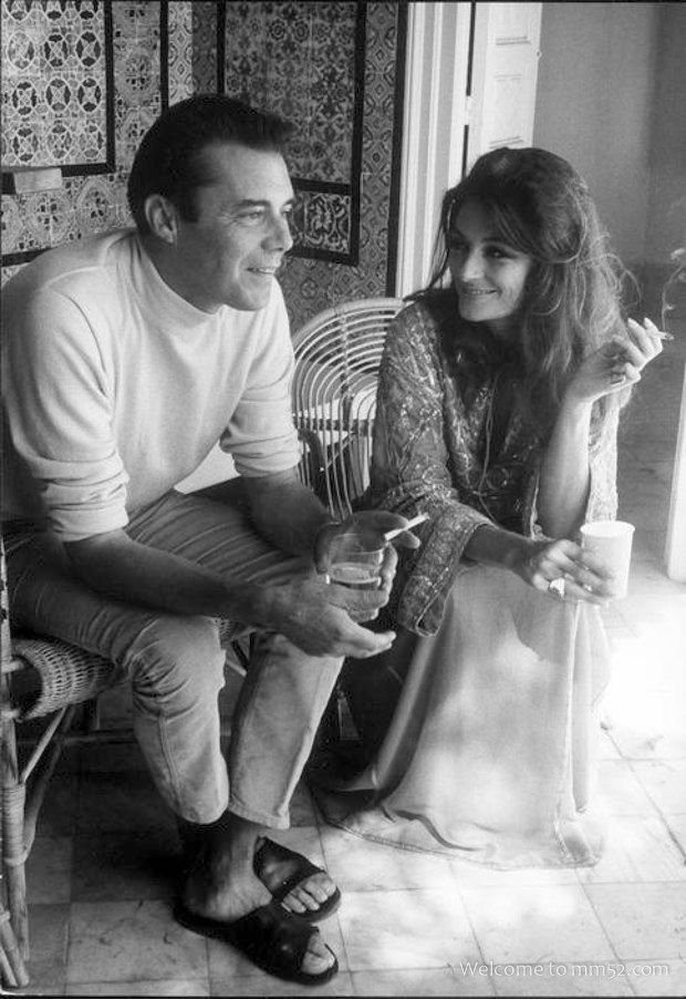 Happy birthday Dirk Bogarde.

Here he is with Anouk Aimee in a candid portrait. 