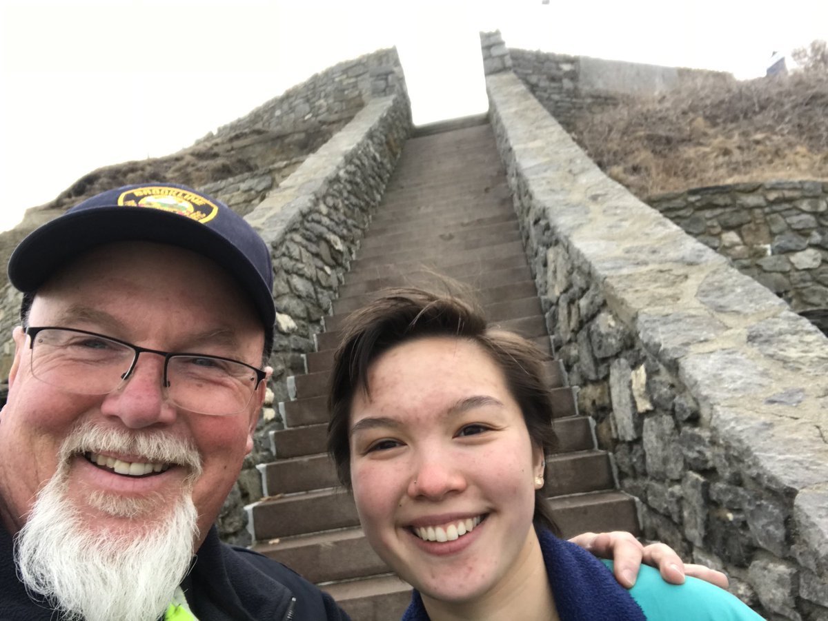 HankWH's tweet photo. Hands down, the best part of this Wednesday was getting to Newport @SalveRegina to pick up @heyhey_abbay and visit The Cliff Walk! #oceansedge #waterworks #healingwaters #sheissogoodlettingherDadtakeselfies #lotsofselfies #easterbreak https://t.co/dBIjpUVonI