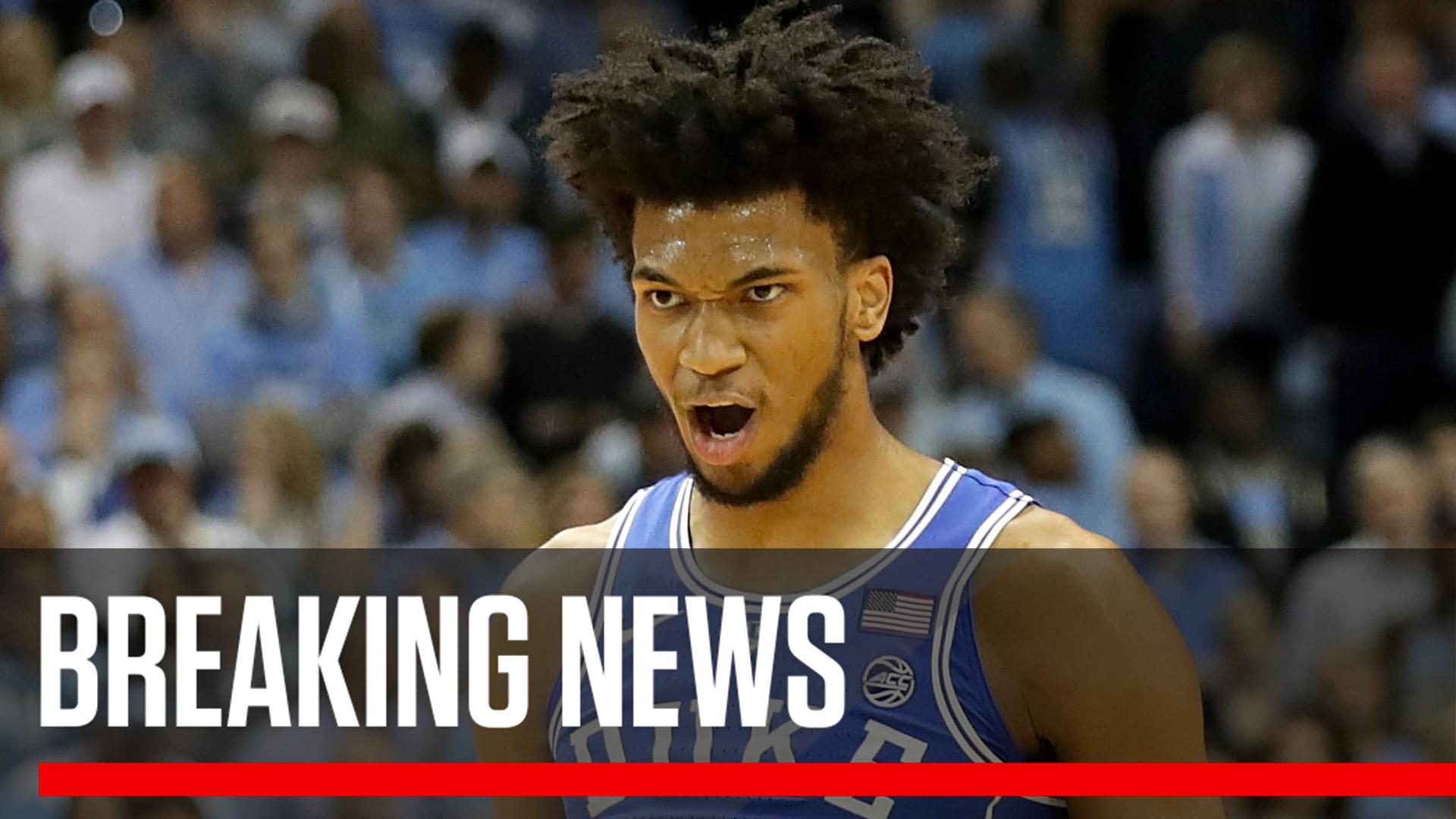 SportsCenter - Breaking: Marvin Bagley III declares for the NBA Draft after  1 season at Duke, he announced on his Instagram.