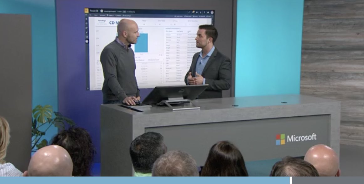 AdamErickson20's tweet photo. Great day at the Microsoft Dynamics 365 launch supporting AdvantEdge Analytics.  Amazing innovation enabling credit unions to better serve customers. https://t.co/pwsP1VNUgH