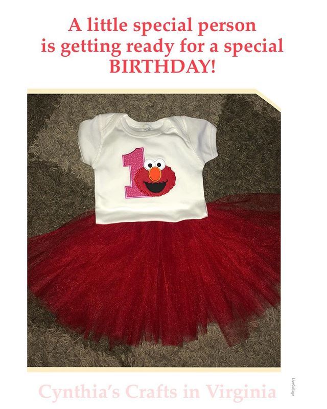 elmo first birthday outfit girl