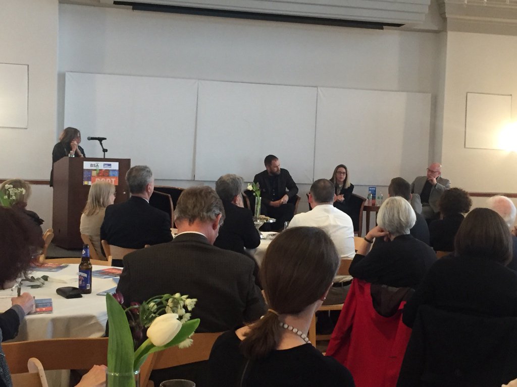 mdeeanBHN's tweet photo. “The spaces in b/t bldgs are what matters &amp; that can still evolve in the Seaport.” David Gamble @GambleAssoc @BSAAIA https://t.co/xa3JCLoox0