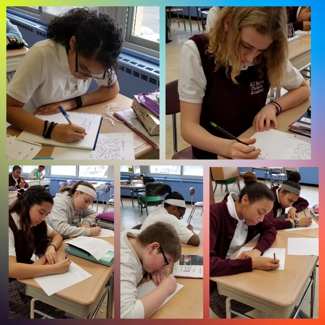 ASCAMrsNova's tweet photo. Middle school students took some time today to write thank you notes to our wonderful All Saints faculty and staff. 
3/26: Personal Note @BustedHalo @ASCA_Albany @RCDASchools https://t.co/5rtaVzjoat