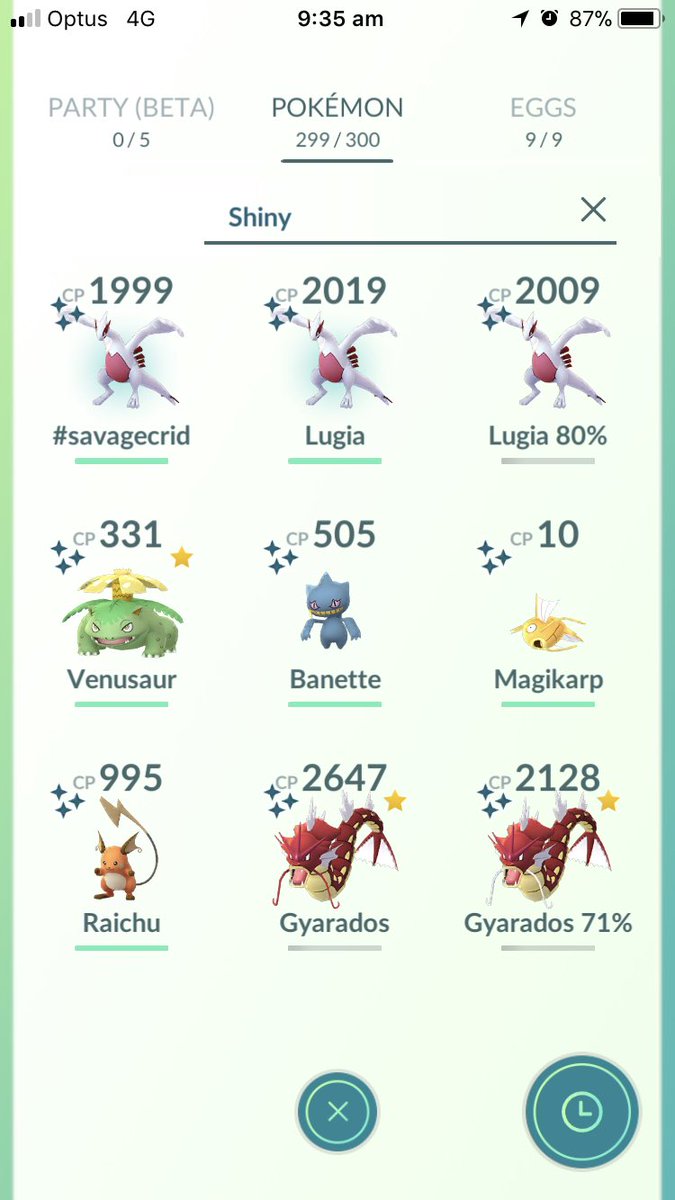 fozzard9991's tweet photo. @MYSTIC7  hay mate ur amazing but back to back Shiny Lugia thinking they are 100% catch rate savage season cridicaled the last one 😍😍 https://t.co/OfhSr8V15b