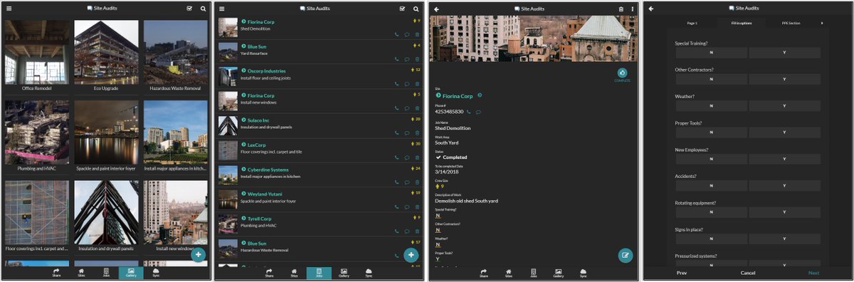 appsheet's tweet photo. We just published a sample app that construction site managers or auditors can use for job site inspection and safety check. Check out the app here: https://t.co/tC18QJbDAX #Construction #SampleApp #SiteInspection #SafetyChecklist https://t.co/r0k8oVipnL