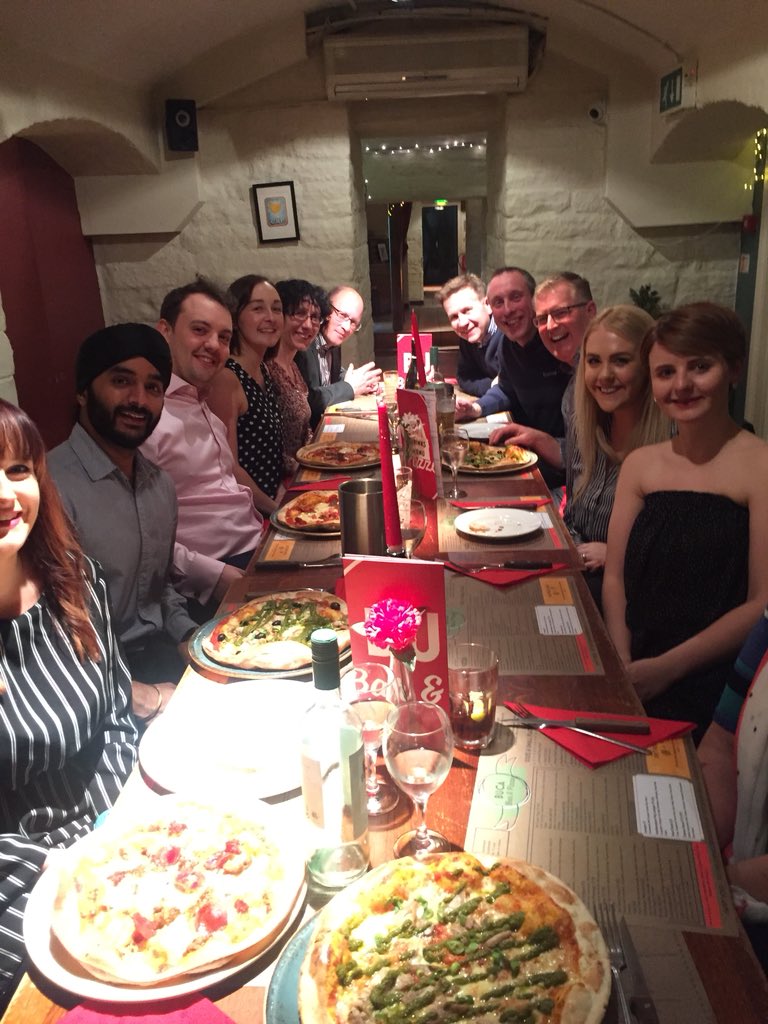HartnellCeri's tweet photo. A great @S_Weatherall night out with clients thank you @bucadipizza for the fabulous food https://t.co/SA3YkhLAId