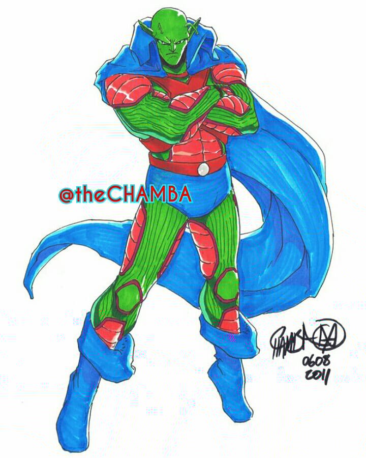 theCHAMBA's tweet photo. #TBT to some random fun pieces from 2011 of:
#FMA X #IronMan
#Luffy X #Plasticman
#Piccolo X #MartianManHunter

#Sharpies and #Copics 
#throwbackthursday
#Chamba #theCHAMBA https://t.co/V0wRQW8QZ6