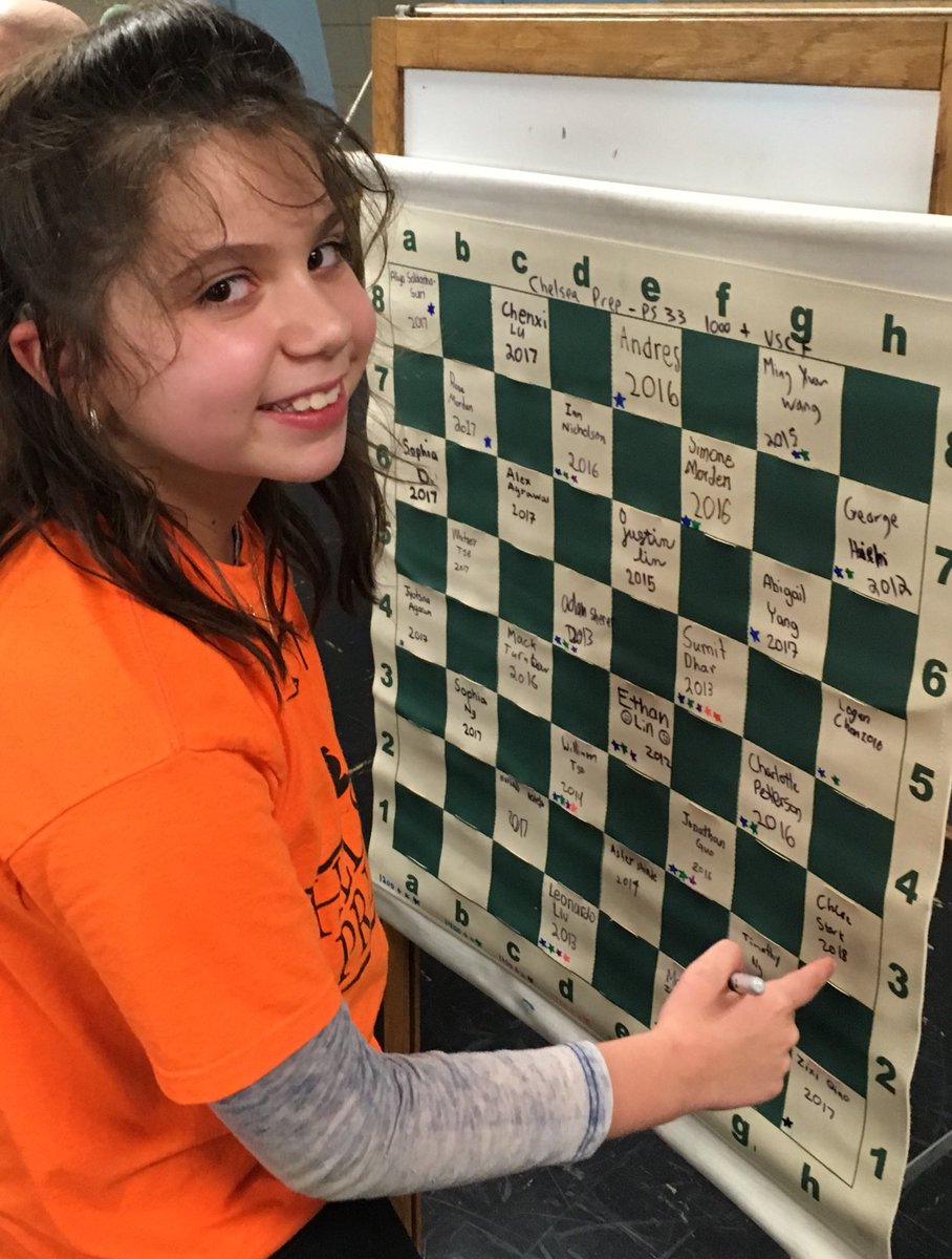 icnnyc's tweet photo. Our Newest Member of the Chelsea Prep 1000 + USCF Hall of Fame! #preppedtowin #seaoforange #chelseaprep @NYCSchools @USChess https://t.co/b8rDpASElN