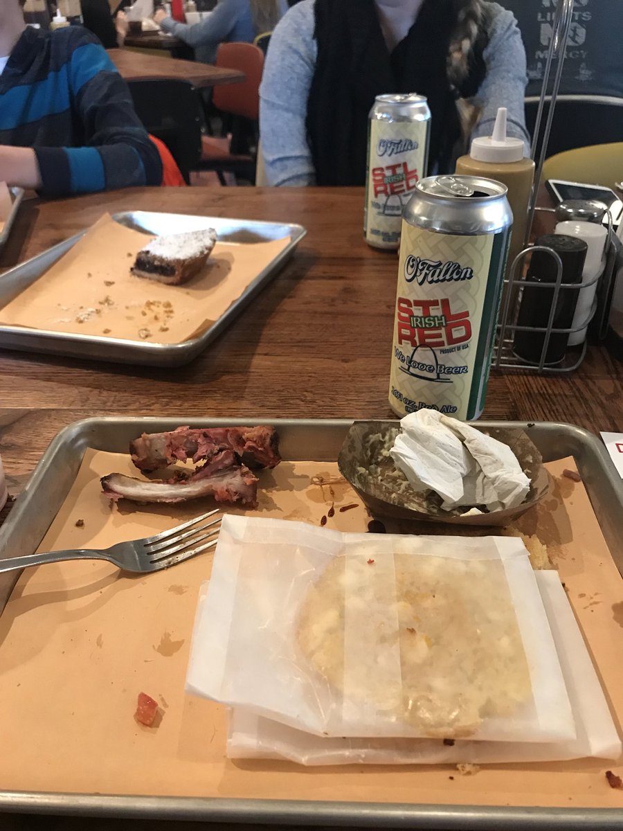 ogbrewer's tweet photo. BBQ so good i ate it all before I could snap a pic!  #StLRed @DukesBBQShackMO @OFallonBrewery https://t.co/L1iHib0VBQ