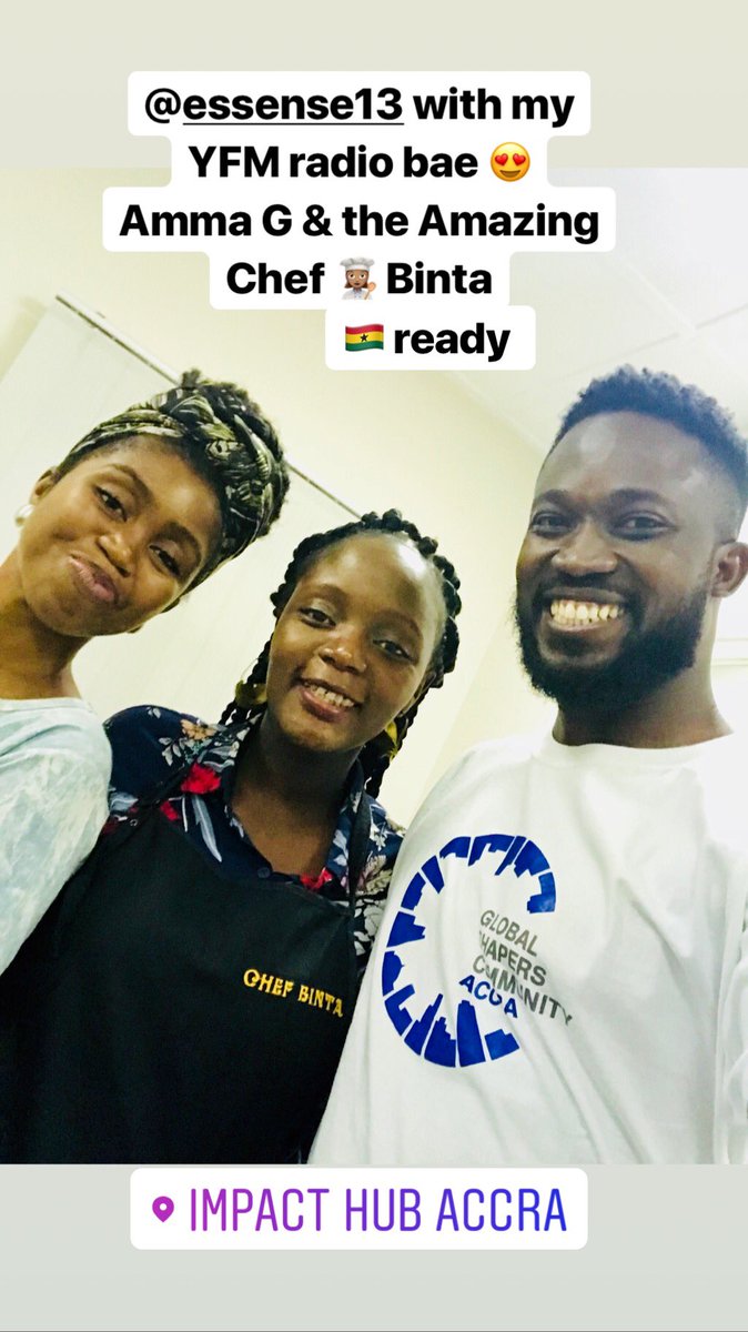 eagamor's tweet photo. 👏🏾#MosquitoClaps synergy when @WEF @GlobalShapersAC + @Y1079FM + @ImpactHubAccra connect during this awesome 😉 event. @GlobalShapers #MusicTalks #MaticMusic #Essense13 #ChefBinta #WeAreOne #Accra #Avengers #GamorLegacy https://t.co/r5fdr0YPBw
