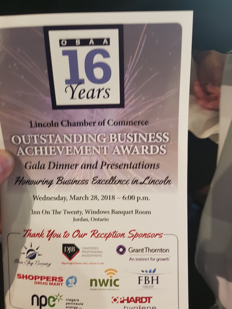mikekirkopoulos's tweet photo. Great night and amazing turnout at the Lincoln Chamber Outstanding Business Achievement Awards. Of course a fun night with our emcee @iamlorilove and @MayorSEaston. #LincolnON https://t.co/1wbKHrGpzH