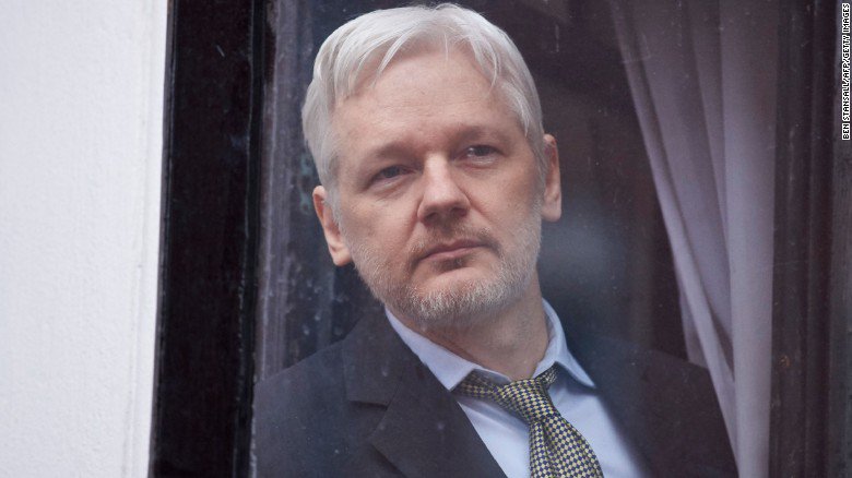 CNN's tweet photo. Ecuador says it has again suspended Julian Assange's outside communications access at its embassy in London https://t.co/Rb0SIr1yxK https://t.co/SnuJblUC3B