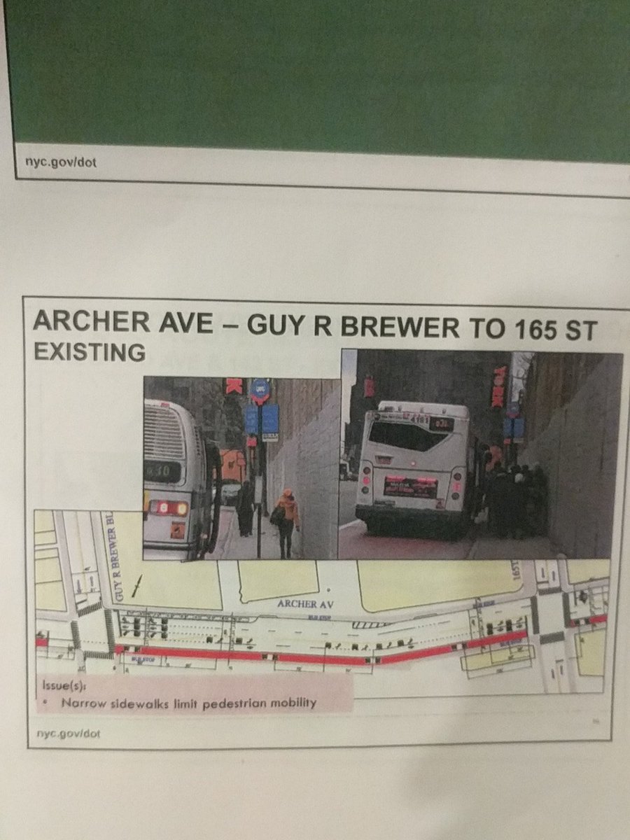 Daniel_A_Solow's tweet photo. "...the sidewalks are generally narrow...5 feet or less". Btw if you need examples of pedestrian-hostile infrastructure walk on #ArcherAvenue. That's where I wait for the #Q111 with a billion other straphangers https://t.co/tSo4mRQeqG