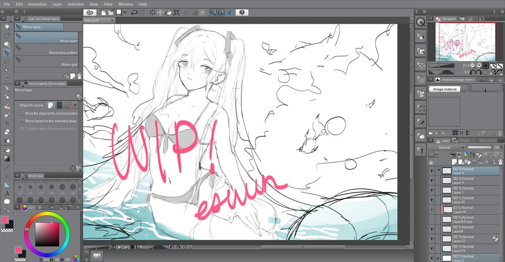 gonna try do this illust in print size (11"x17" or 11"x14") and experiment w/ csp >A< 