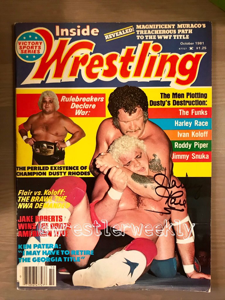 wrestlerweekly's tweet photo. TONIGHT 9pm EST WRESTLER WEEKLY PRESENTS on our YouTube channel Season 2:Episode 12 WRESTLER WEEKLYs Scottie celebrates Programs and Mags of the #AmericanDream #DustyRhodes! #wwp2 #PWI @OfficialPWI @TheWrestleHub https://t.co/RH8Zclnudd