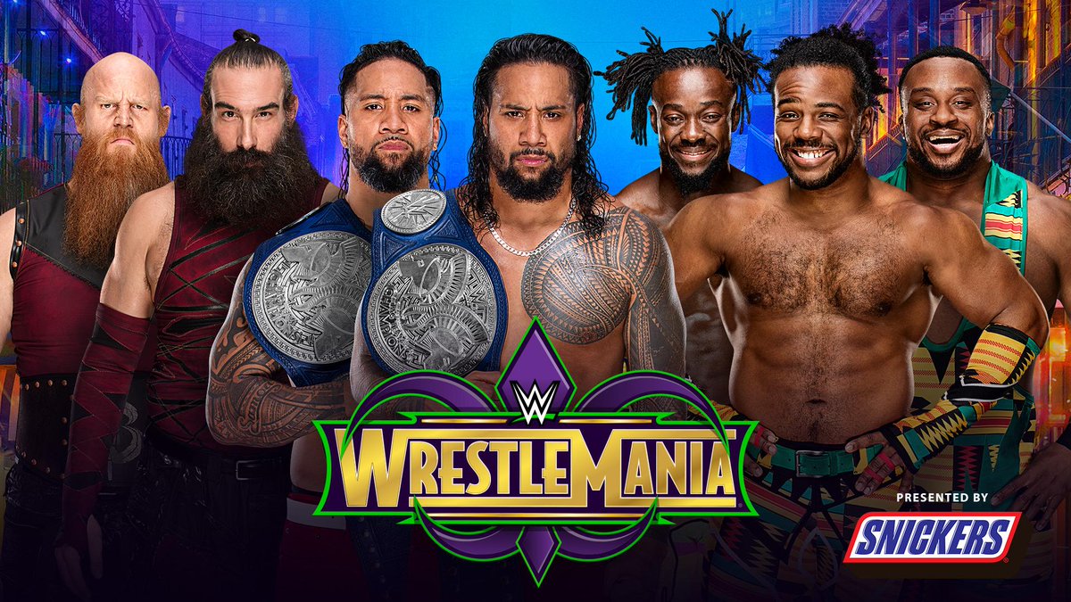EngageInRevenge's tweet photo. Can The @OWSUsos make it out of #WrestleMania with their #SDLive #TagTeamTitles when they defend against both The #BludgeonBrothers and #TheNewDay? https://t.co/23Eyv5xX5N https://t.co/RR9tYDeDAN
