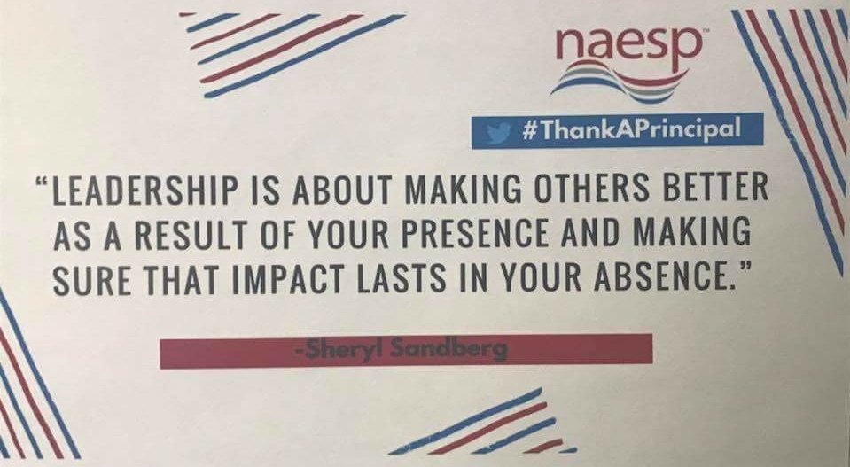 teachergoals's tweet photo. This is true whether you are an administrator or teacher! Image via @NAESP https://t.co/NypzPJeSkB
