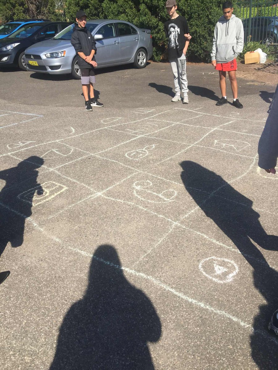 ariettacompton's tweet photo. @pete_place students practicing #gridreferencing with giant grid reference charts in our outdoor area #geographyteacher https://t.co/XrqUlvQRCx