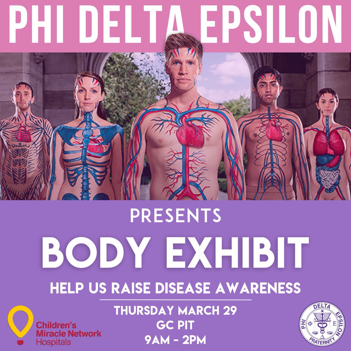 PhiDE_FLalpha's tweet photo. SNEAK PEAK FOR TOMORROW!! Check out some of the diseases our models will be demonstrating tomorrow! It’s definitely something you don’t want to miss! And...of course...there will be treats!💉💜 #PhiDE2018 #diseases #bodyexhibit #FIU https://t.co/QIMy9Ev3hV