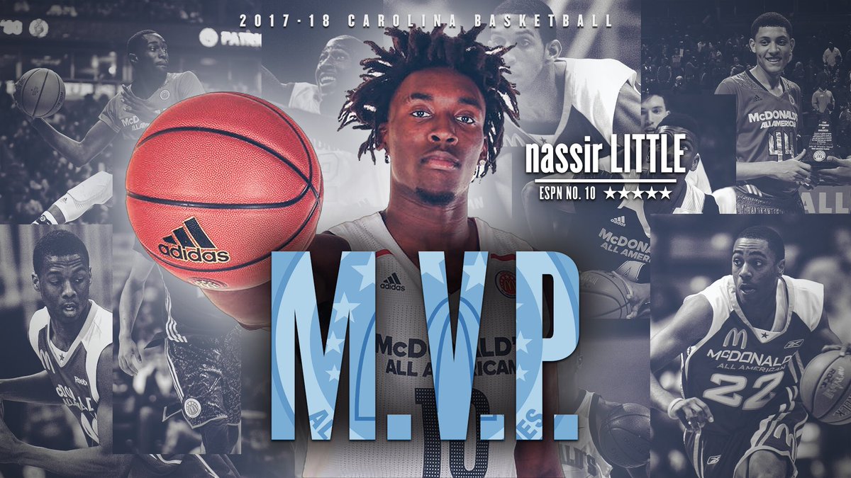 Another MVP in Chapel Hill <a href="/2ez_nassie/">Nassir Little</a> 💪🤙
#CarolinaFamily #McDAAG