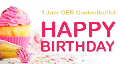 OER_JOINTLY's tweet photo. HAPPY BIRTHDAY #OER #Contentbuffet! Das Contentbuffet wird ein Jahr alt. Wir gratulieren und danken vor allem der #OERde Community, allen ausdauernden Testern und Feedbackgebern! #hack4OER  Hier unsere Best-of-OER-Contentbuffet…https://t.co/4aRxaQb4Bt https://t.co/MZOSNDU0Zd