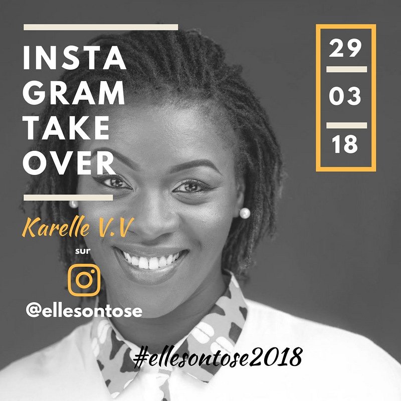 ellesontose's tweet photo. ça y est, nous sommes le dernier jeudi de mars et notre dernière invitée est l'entrepreneure "gourmande" @Karellevv aka Les Gourmandises De Karelle ☺ ! 
Rdv sur #instagram pour son #takeover
#ellesontose2018 #8mars #journeedelafemme #moisdelafemme #femme #africaine https://t.co/j5AQ9HLOVW