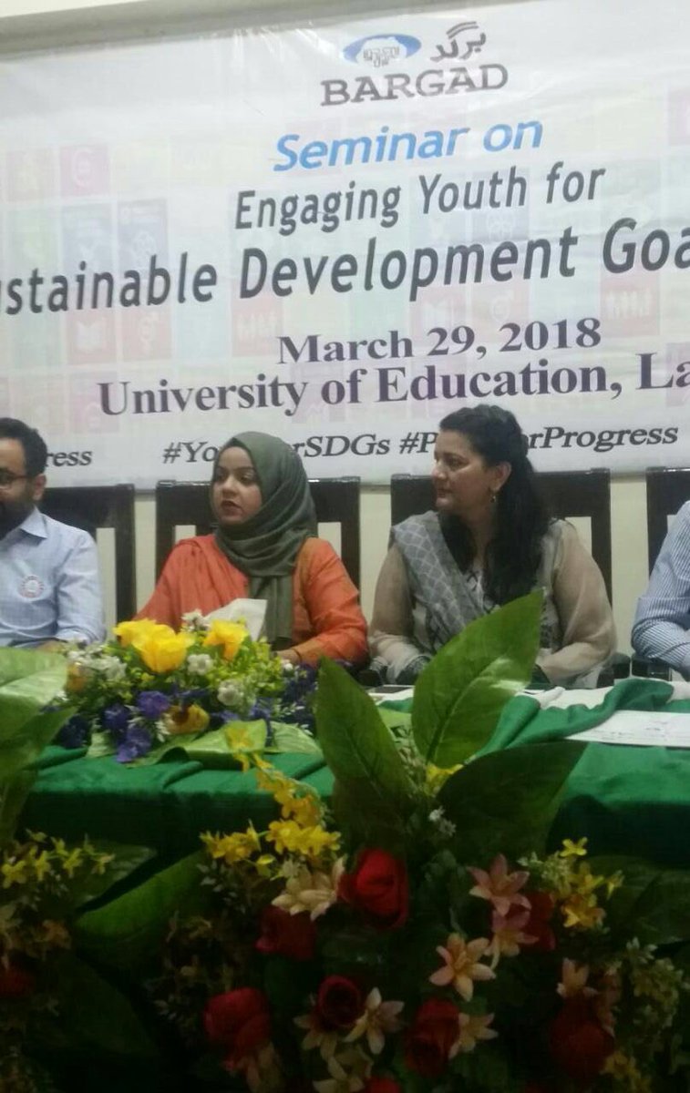 BARGADYouth's tweet photo. Ms. Tehmina DS, @YasatPunjab at #YouthforSDGs @OxfaminPakistan @SDG8DecentWork @SDGoals https://t.co/yrnIJPaqMl