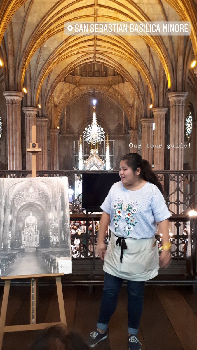 indiohistorian's tweet photo. Just had the most wonderful time touring the only all metal structure in PH- the 127 year old San Sebastian Basilica. Support the conservation of this gem in Quiapo! Will blog about this soon. #savessbasilica https://t.co/LoPp8AX9J8