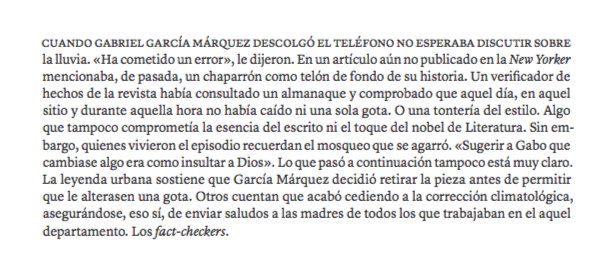 JotDownSpain's tweet photo. Así empieza «El universo secreto de los fact-checkers», un gran (y divertido) reportaje de Bárbara Ayuso y Borja Bauzá #Smart31 https://t.co/u3OQXrjB1h