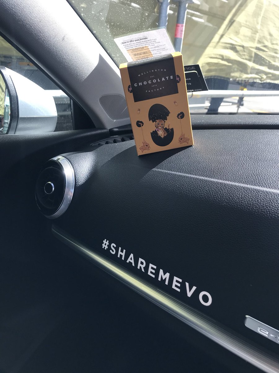 Just a cheeky <a href="/Mevo_nz/">Mevo</a> x <a href="/wellychocfactor/">Wellington Chocolate Factory</a> Easter egg hunt! Grab a car over the weekend, look in the glove box and you might just get lucky 🐣🎉