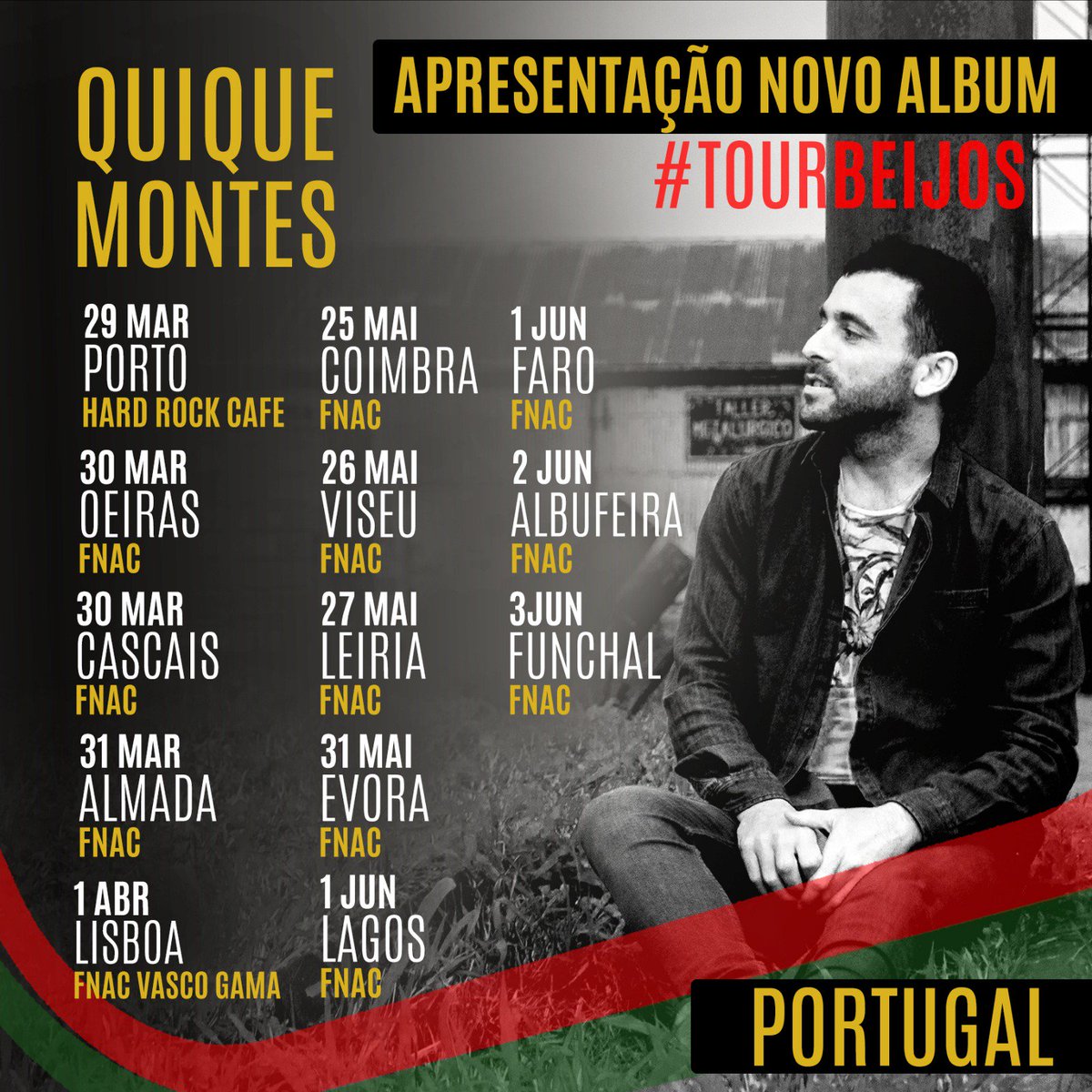 Buenas noches desde Portugal 🇵🇹

Mañana comenzamos 👌🏻

#tourbeijos #tourbesos #Portugal #saudades #digressao