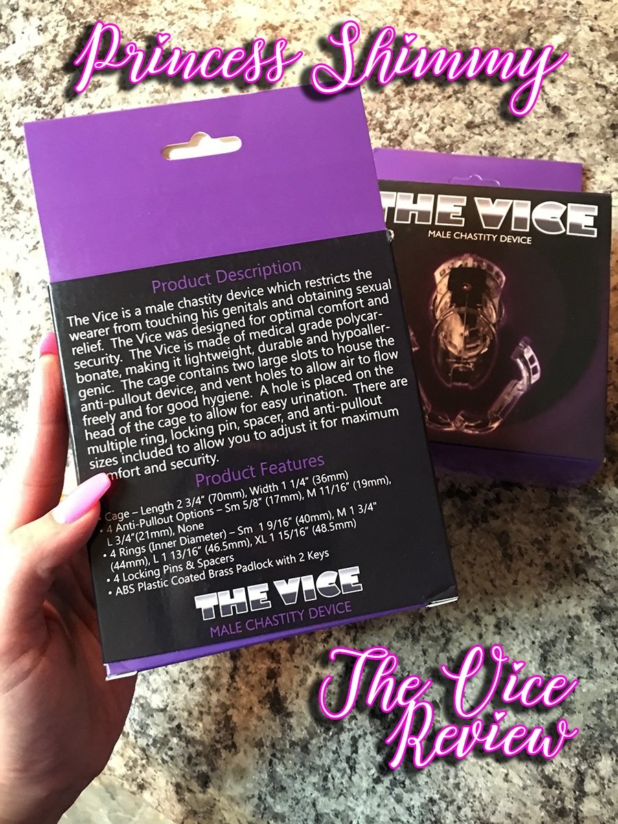 Princess_Shimmy's tweet photo. Oh what's this? A tamper proof chastity cage with anti-pullout features, you say? Perhaps this is just what My runaway chastity slaves need! 🤔

@lockedinlust sent Me The Vice mini &amp; standard to review! 🧐

#Findom #Chastity #ChastityKeyholder #ChastityKeyholding https://t.co/x5TII4MxE0