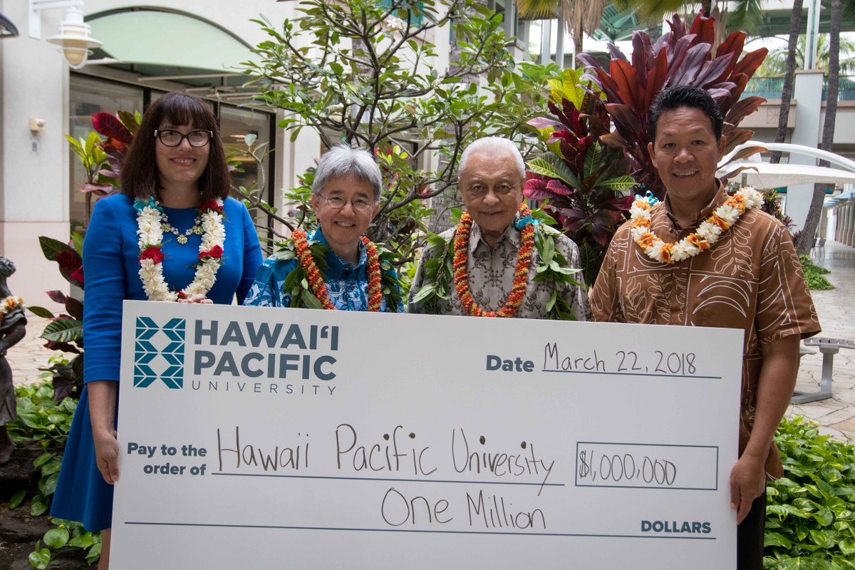 Much aloha to long-time supporter and friend Dr. Allen Zecha who donated $1M to  further our mission of creating market-ready graduates and industry leaders across the globe. ow.ly/DZ4Q30jdctp