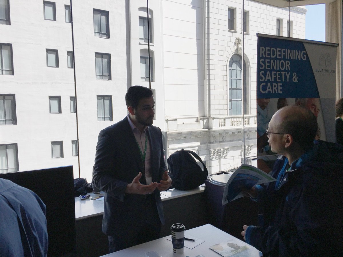 BlueWillowSys's tweet photo. What a great day at #BoomerSummit2018 ! Hope everyone enjoyed the sessions as much as we did.  If we didn’t get a chance to show you our demo, DM us and we’d love to connect and talk about the future of resident safety and care. #seniors #aging #WearableTech https://t.co/KfG484QW7l