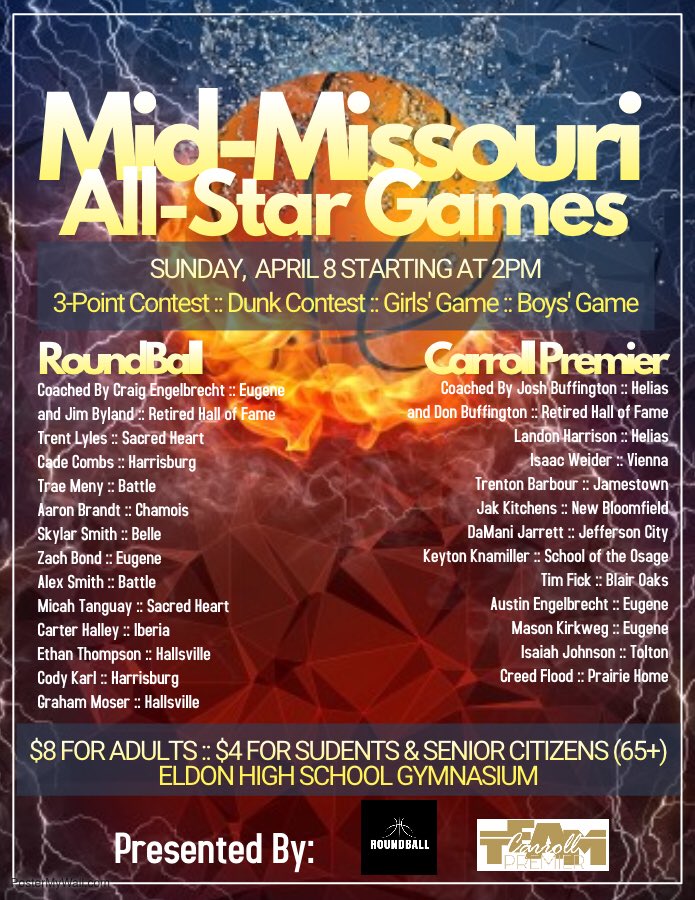 RoundBallBrad's tweet photo. Mid-Missouri High School All-Star Game! 🏀 https://t.co/60P3JJyC5V