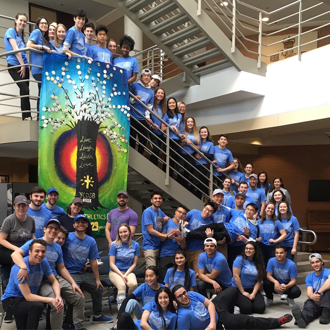 AAC1989's tweet photo. This past weekend 50 excited and passionate @ycdsb student leaders and teachers came together to start planning the 29th Annual Arts and Athletics Camp at the school board. The camp will run for 5 days in May for 250 grade 8 graduates! https://t.co/e1kd5AJiSX