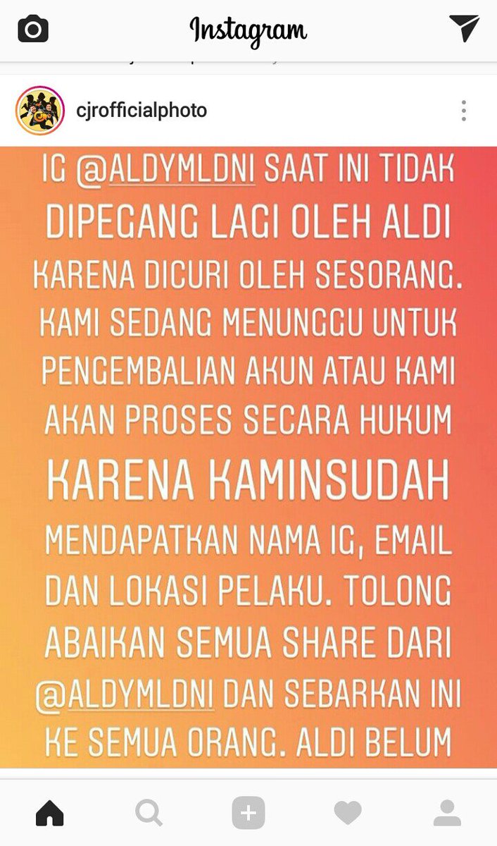 baalebasalki's tweet photo. Ig Aldi ada yg nge Hack. Pelaku udah ketemu. Hatihati. Ditunggu utk proses pengembaliannya. Secepatnya. https://t.co/oiXc4LVH2c