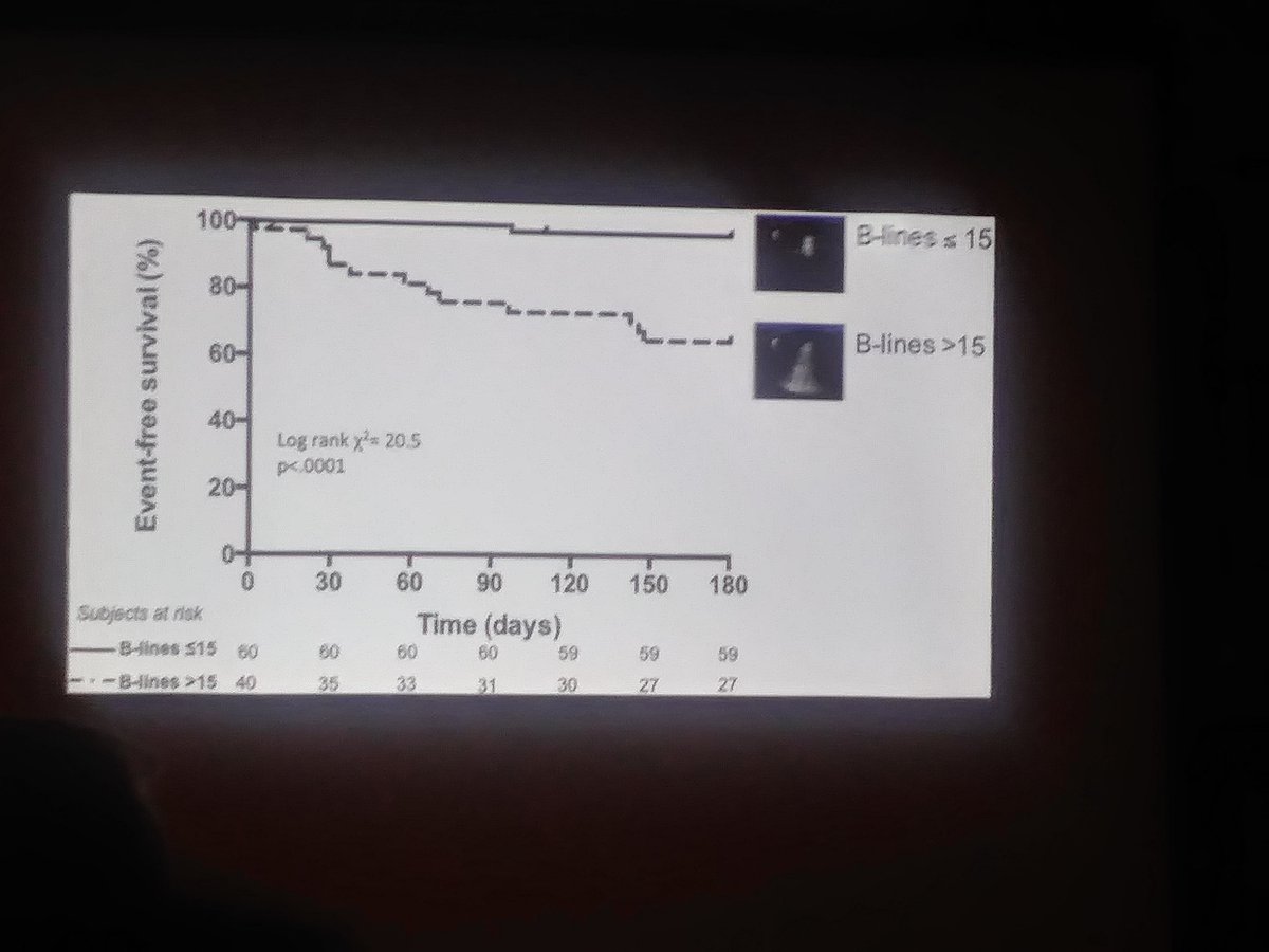 Olivier FélixUMUHIRE (@olivierfelixu) on Twitter photo #castlefest18 <a href="/nobleultrasound/">Vicki Noble</a>
Lung Ultrasound to predict CHF outcome after diuresis. More B lines more length of stay, more deaths...less B lines less length of stay less deaths... #castlefest18 <a href="/nobleultrasound/">Vicki Noble</a>
Lung Ultrasound to predict CHF outcome after diuresis. More B lines more length of stay, more deaths...less B lines less length of stay less deaths...