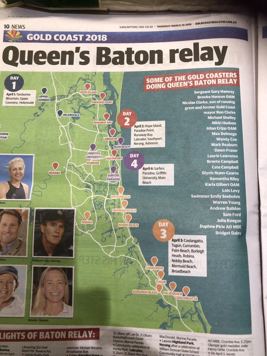 maxsam44's tweet photo. So darn proud of Maxy. #GC2018 #batonbearer #GCBulletin @GCBulletin Today’s article! @GC2018 https://t.co/dZjbt4TVaQ