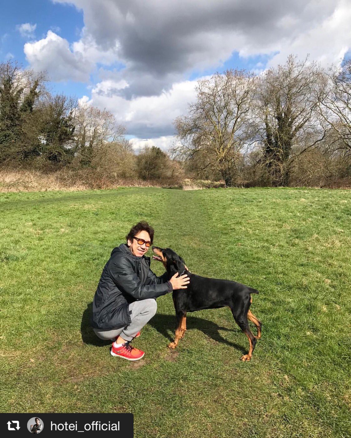 布袋寅泰ドーベルマンぬいぐるみ 布袋寅泰 ドーベルマン ぬいぐるみ ギタリズム柄 DOBERMAN TOUR | 音楽