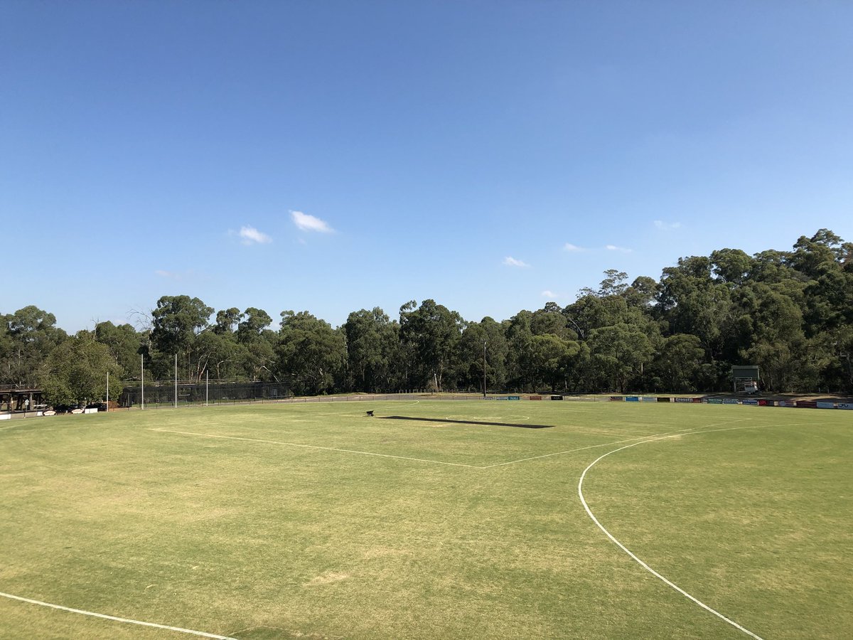 samuel_zito's tweet photo. Eltham Central Park looking a picture ahead of tomorrow’s Good Friday match between @elthamfootball and @diamondcreekfc. 

Look forward to calling the action with @TommyFlanas @Benny_Pas21 and @NicholasSacco22 on 88.6 @PlentyValleyFM and https://t.co/XqTnHL3N2J https://t.co/TadXCVoicc