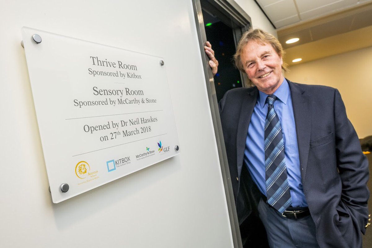 AureusSchool's tweet image. We are delighted to have officially opened our Thrive Room @Kitbox &amp;amp; our Sensory Room @McCarthyStone - thank you @NeilHawkes #growlearnflourish
