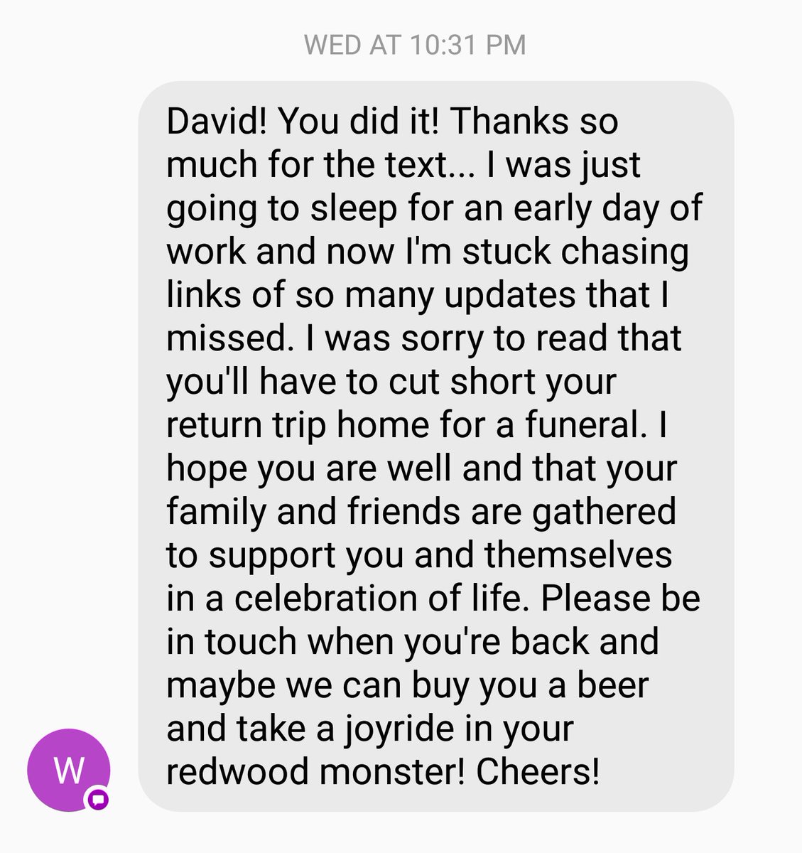 davidntracy's tweet photo. Received a wonderful text from #projectredwood's former owner. #jeep #wagoneer #ejs2018 https://t.co/QMtpUorncz